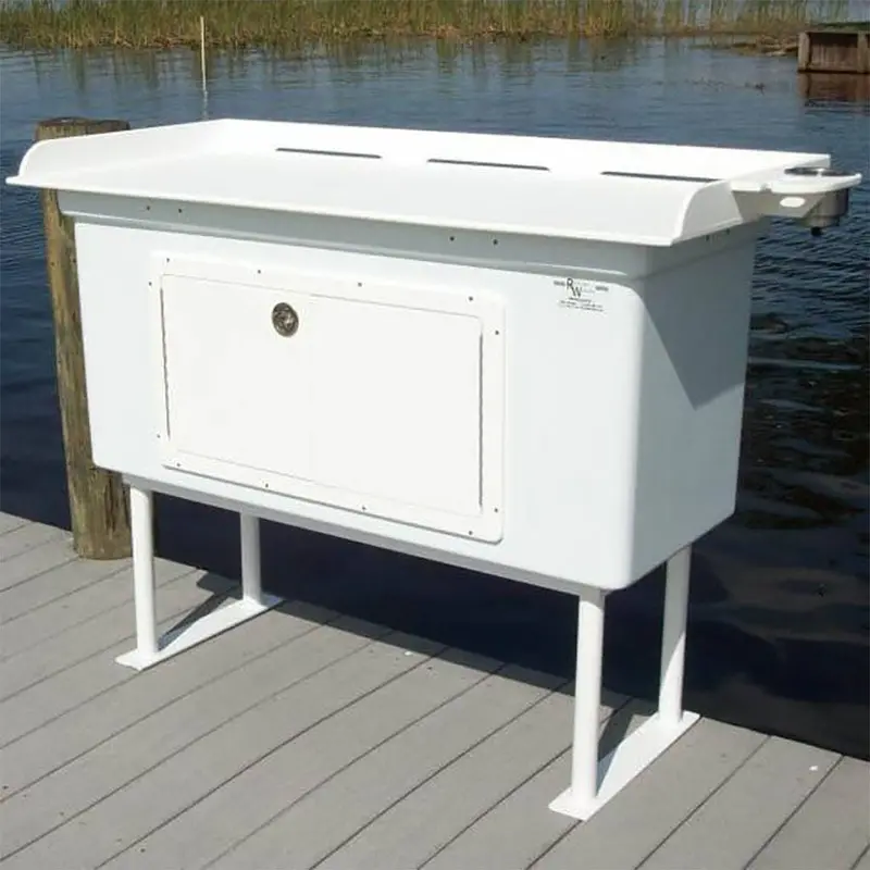 C&M Marine Fish Cleaning Table With Dry Storage – 54" × 24" Fcs-Cab-Sm Workstation 1