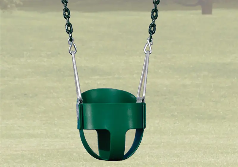 Compact Green Infant Soft-Grip Swing – 49-Inch Drop For 8-Foot Beams 1