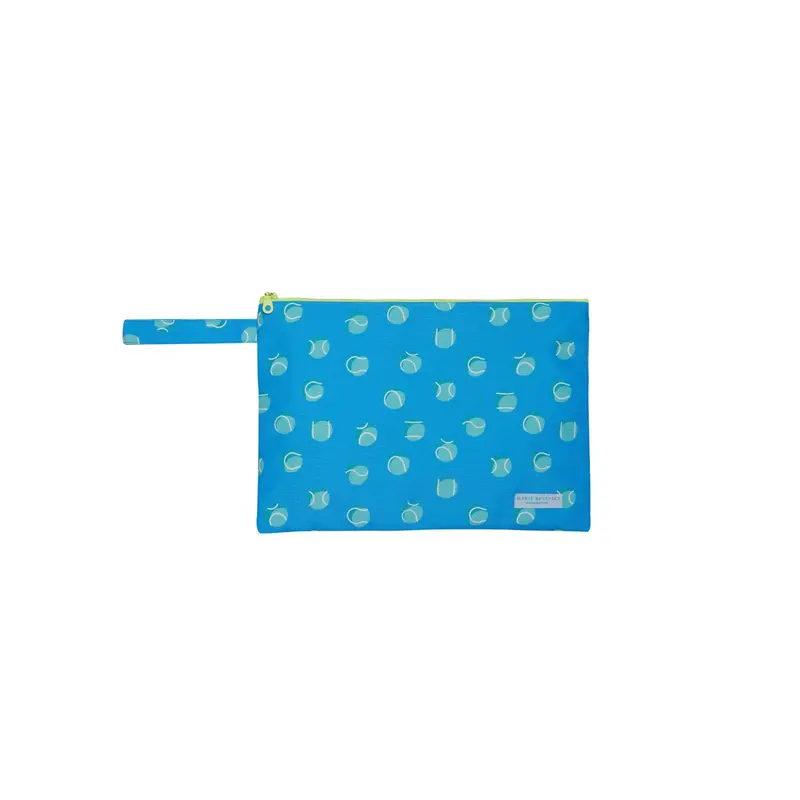 Compact Tennis-Themed Mesh Pouch 1