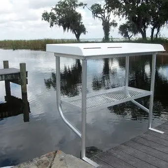Compact Two-Leg Aluminum Fish Cleaning Table – 40"L X 23"D X 38"H Dockside Fillet Station (Model Fcs40-2) 1