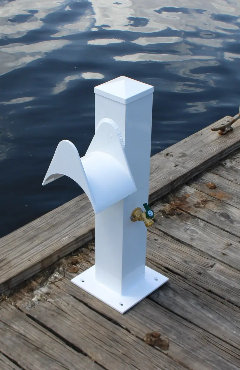 Compact Water Service Pedestal – 24"H × 8"W × 8"D 1
