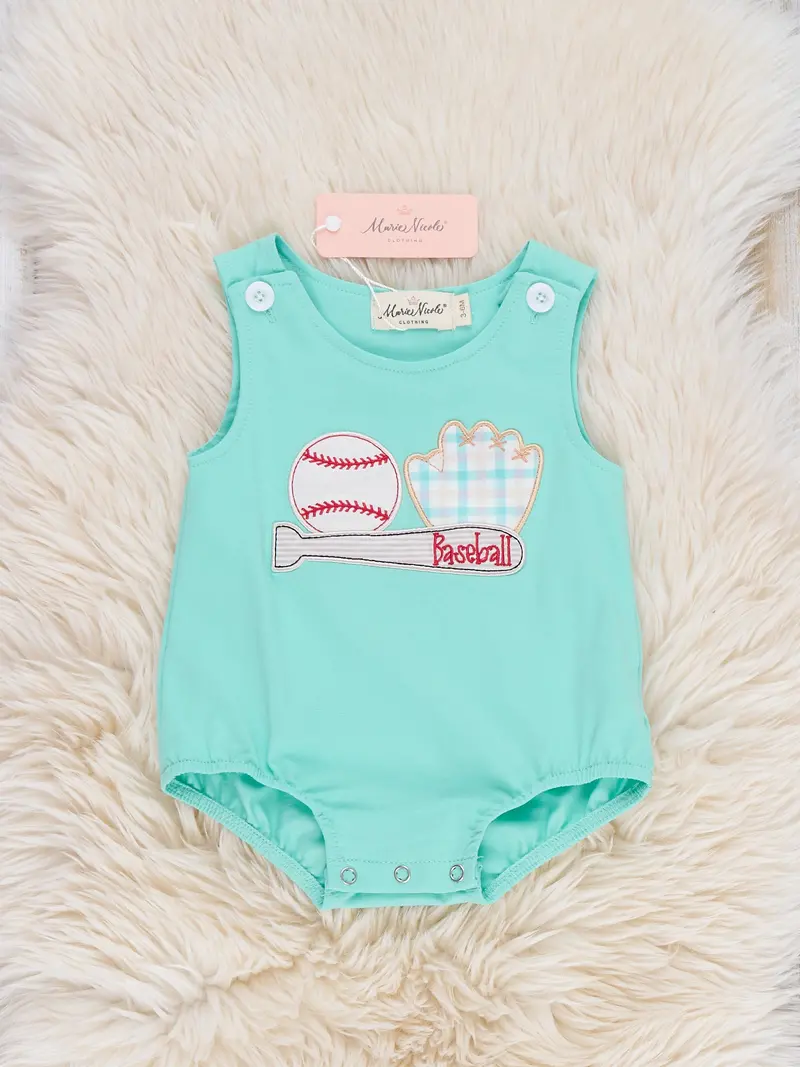 Cotton Baseball Romper For Little Athletes 1