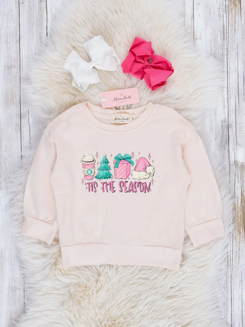 Cream "'Tis The Season" Crew Neck Tee 1