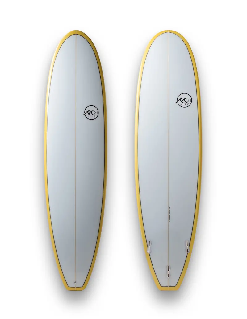 Cruiser Surfboard – Vibrant Yellow Finish 1