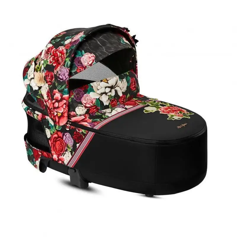 Cybex Priam Lux Carrycot – Spring Blossom Dark Edition 1