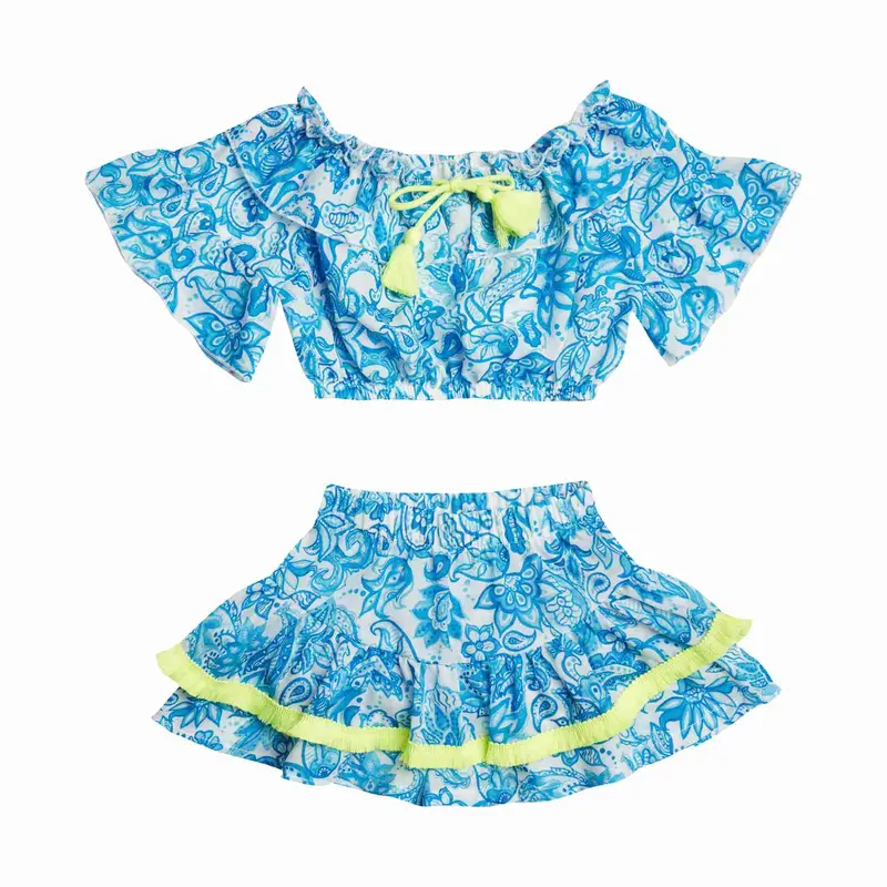 Cycladic Girl'S Matching Top And Skort Set 1