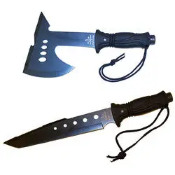 Deep Woods Survivor Axe And Fixed-Blade Knife Combo Set 1
