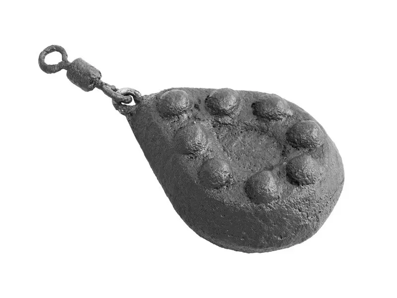 Delphin Barbed Sinkers – Textured Rubber-Coated Lead Weights For Enhanced Bottom Grip 1