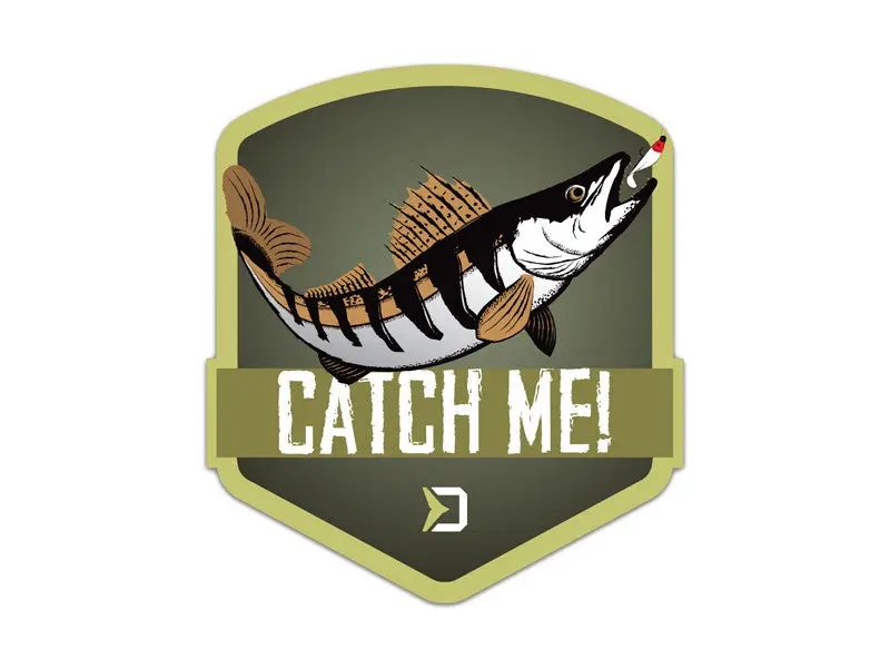 Delphin Cm! Zander Decal – Weatherproof Vinyl Sticker With Realistic Pikeperch Design 1