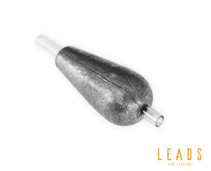 Delphin Leads Teardrop Sliding Weights – Soft-Sleeve Lead For Float Rigs And Sensitive Bite Detection 1