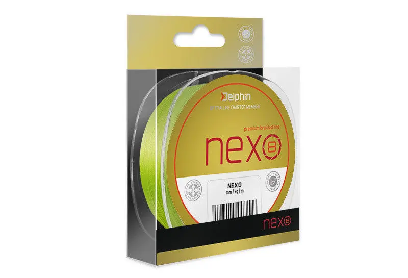 Delphin Nexo 8 Braided Fishing Line – Fluorescent Green, 0.08Mm / 11Lb (5Kg), 130M Spool 1
