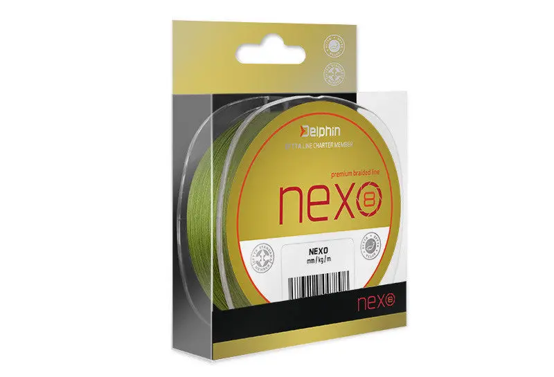 Delphin Nexo 8 Braided Line – 0.25 Mm Moss Green 8-Strand Low-Diameter Fishing Braid 1