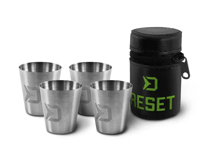 Delphin Reset 4-In-1 Stainless Steel Cup Set | Compact Travel Mug Kit With Carry Case 1