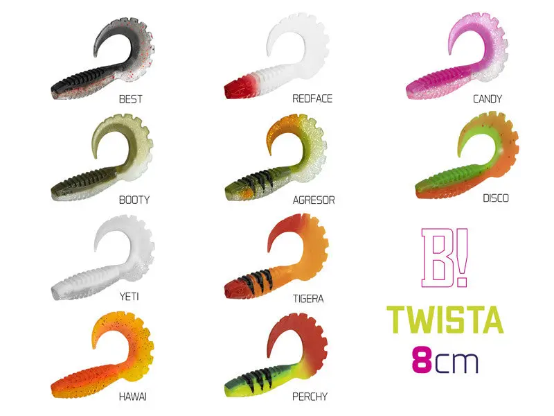 Delphin Twista Uv 8 Cm – Uv-Enhanced Twister-Tail Soft Bait 1