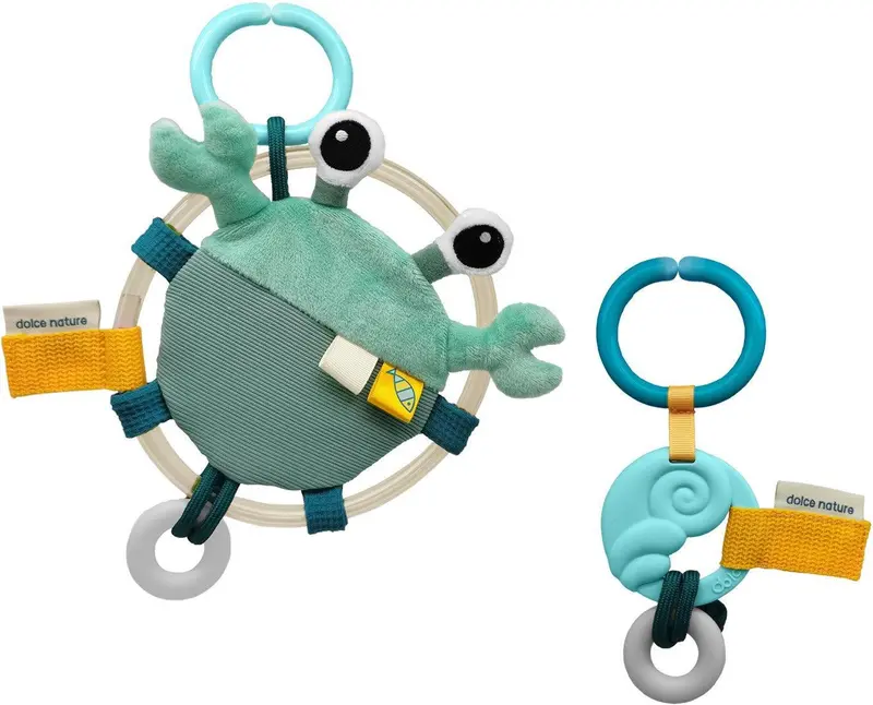 Dolce Ocean Crab Shelly Teether & Activity Pendant 1