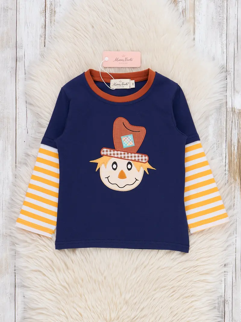 Embroidered Crow Keeper Top For Infant Styling 1