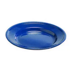 Enamel Dinner Plate – 10-Inch Durable Camping Dish 1