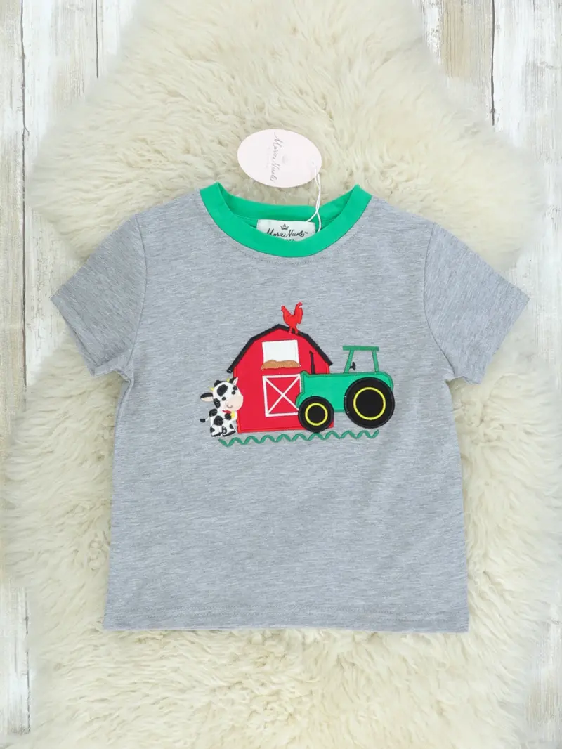 Farm-Themed Cow Lover T-Shirt For Kids 1