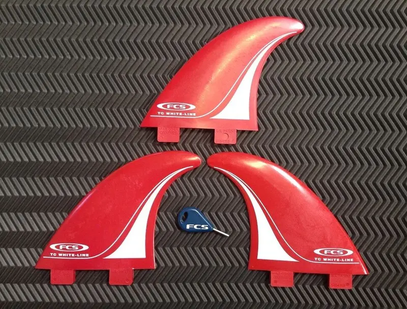Fcs1 Tom Carroll Whiteline Thruster Fin Set – Signature Design 1