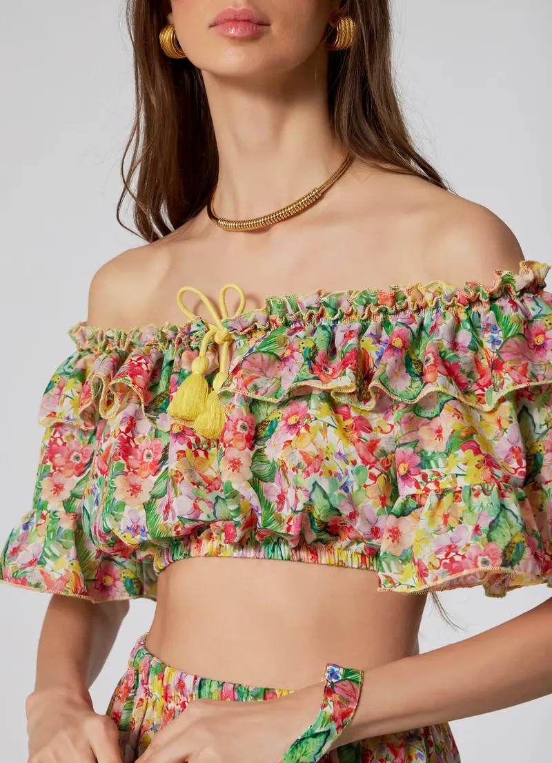 Floral Garden Women'S Crop Top 1