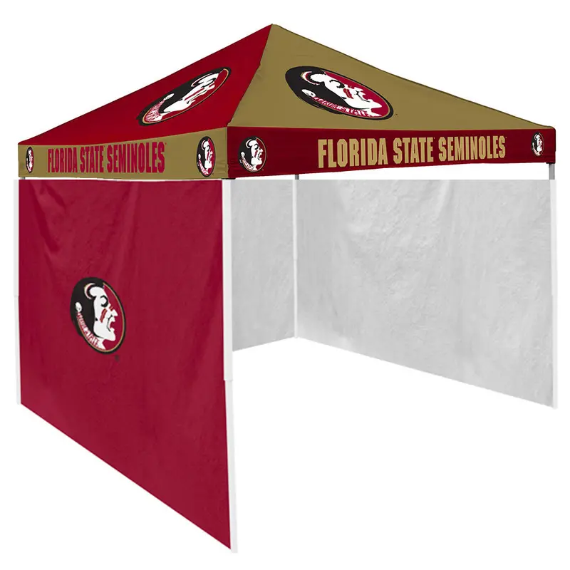 Florida State Seminoles 9'X9' Checkerboard Pop-Up Tailgate Canopy Tent With Side Walls 1