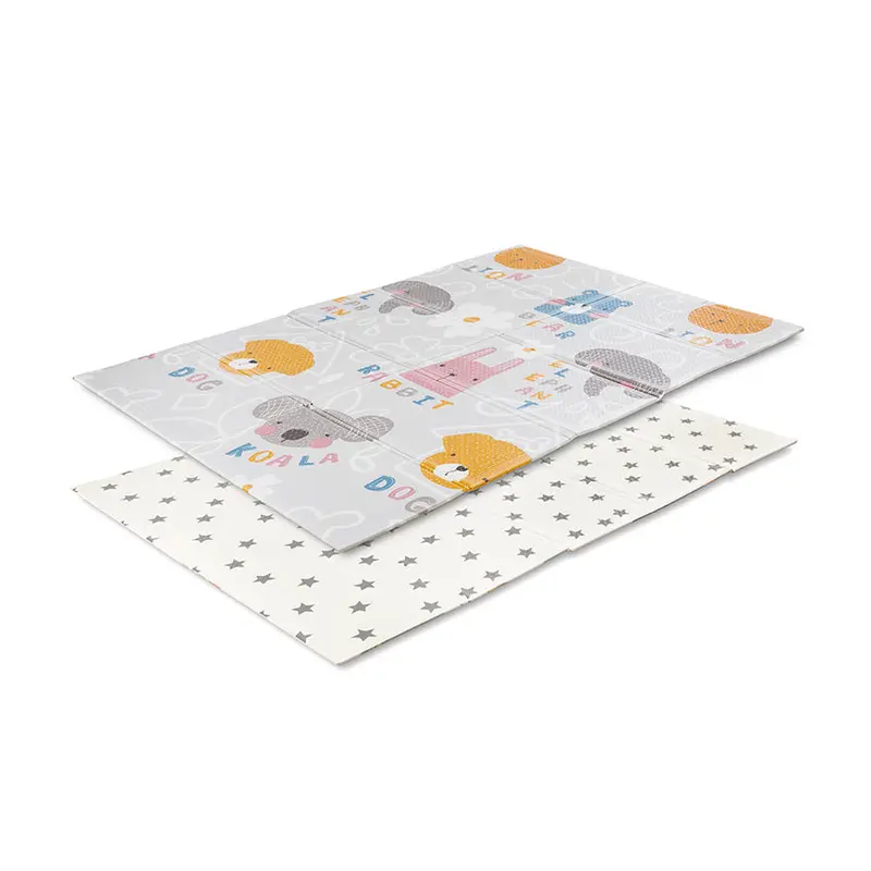 Foldable Double-Sided Play Mat – Buddies Pattern (120 × 180 Cm) 1