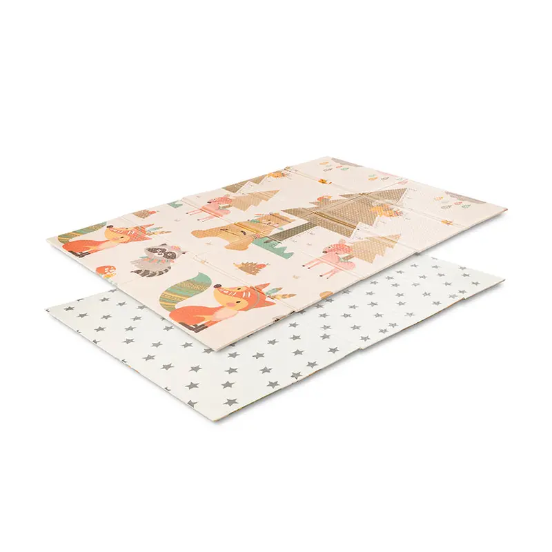 Foldable Double-Sided Play Mat – Neutral Beige (120 × 180 Cm) 1