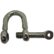 Forged Stainless Steel D-Shackle With Captive Pin – M5, 4.4Mm Dia, Ideal For Dinghy Halyards 1