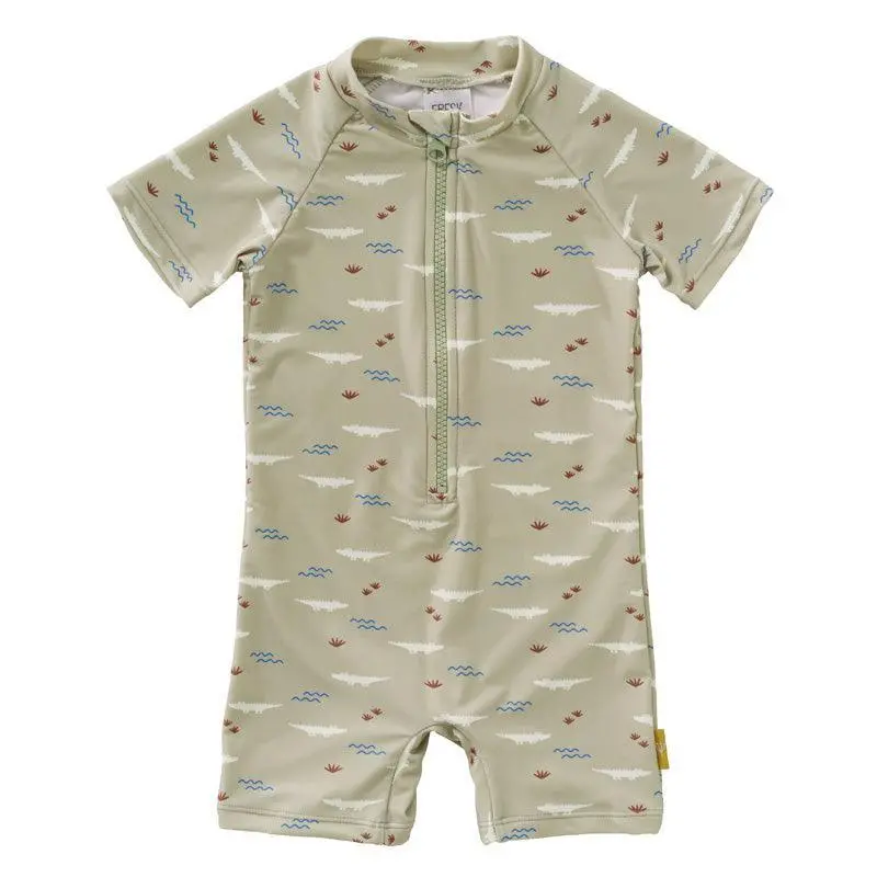 Fresk Uv50 Croco Print Summer Bathing Suit For Babies 1