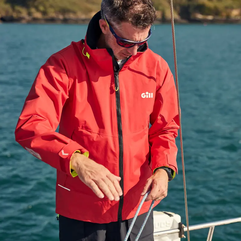 Gill Coastal Jacket Os33J – Red High-Performance Sailing Layer 1