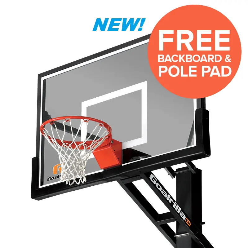 Goalrilla Cv60T 60-Inch In-Ground Basketball Hoop With Tinted Acrylic Backboard 1