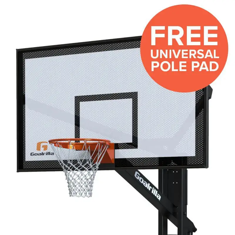 Goalrilla Ft72 72-Inch In-Ground Basketball Backboard – Perforated Steel Design 1