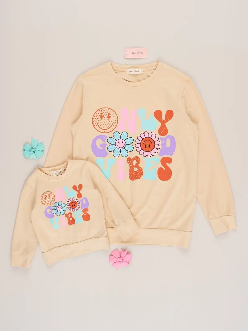 Good Vibes Mom & Mini Matching T-Shirt Set 1