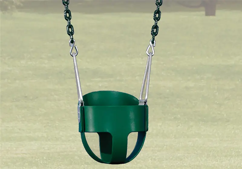 Green Infant Soft-Grip Swing – 63-Inch Drop Compatible With 9-Foot Beams 1