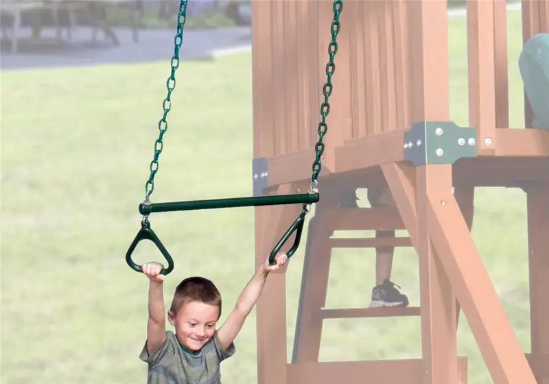 Green Trapeze Bar Swing – 36-Inch Reach For 8-Foot Swing Beams 1