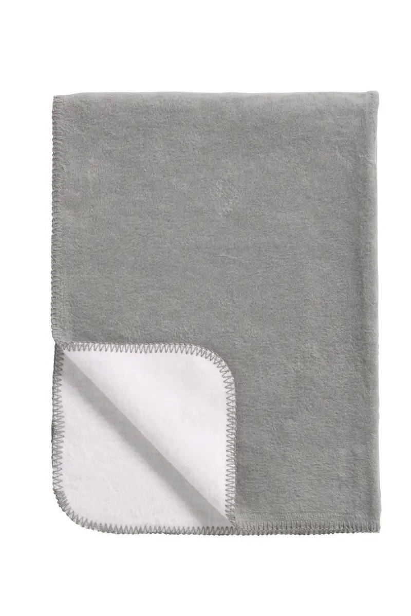 Grey Cot Blanket – 100 X 150 Cm Lightweight Knit 1