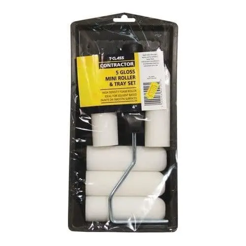 Hamilton 4-Inch High-Density Foam Mini Roller Set For Gloss Finishes 1