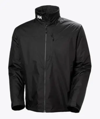 Helly Hansen Crew Hooded Pile Jacket - Black Insulated Mid-Layer 1