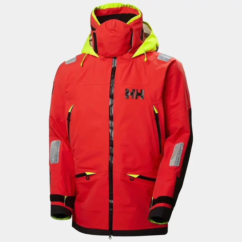 Helly Hansen Men'S Aegir Race Sailing Jacket 2.1 – Alert Red 1