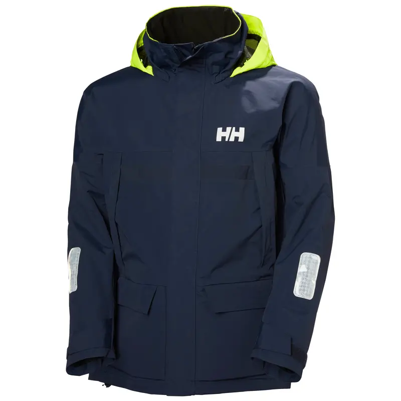 Helly Hansen Pier Navy 4.0 Coastal Sailing Jacket – Men’S Waterproof Breathable Shell 1