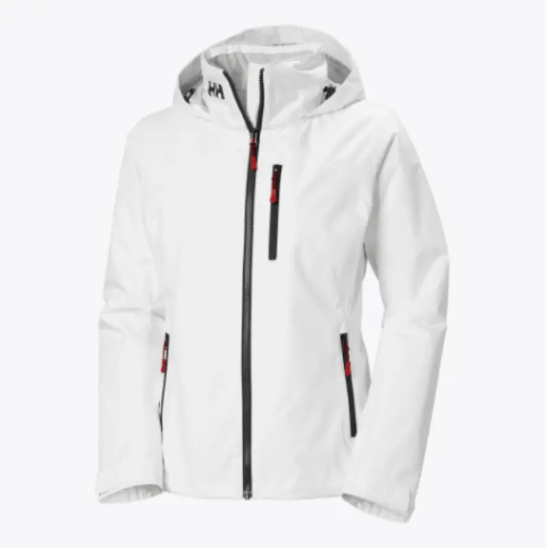 Helly Hansen Women’S Crew Hooded Mid Layer – White 1