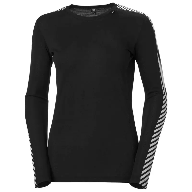 Helly Hansen Women’S Lifa Crew Neck Base Layer – Black Thermal Top 1