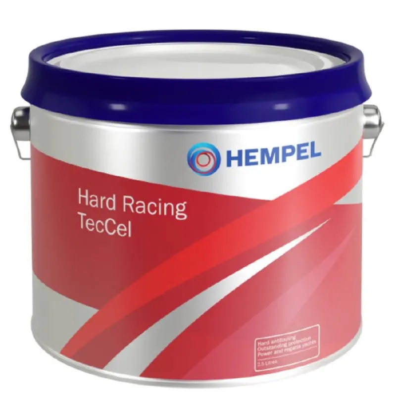 Hempel Hard Racing White Antifoul – 2.5L For Aluminium Boats (T-Cel Compatible) 1