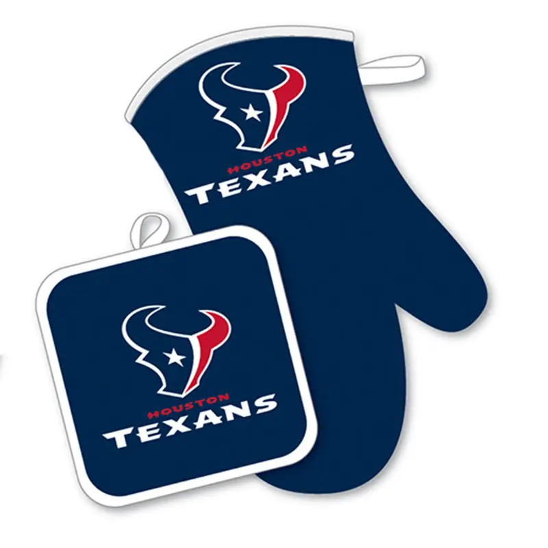 Houston Texans Licensed Nfl Cooking Mitt And Heat-Safe Holder Bundle 1