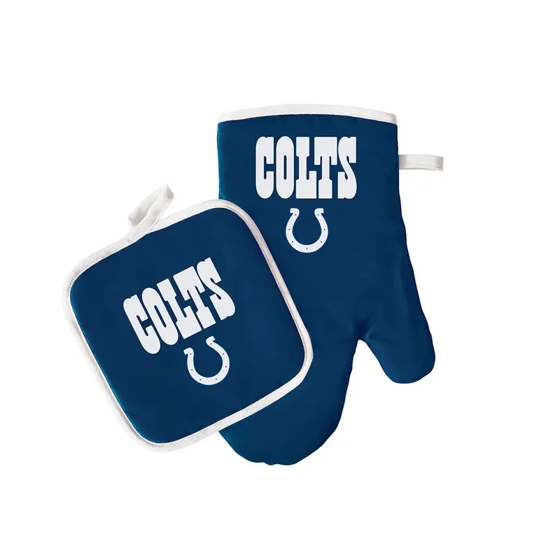 Indianapolis Colts Nfl Kitchen Safety Set – Oven Mitt & Pot Holder 1
