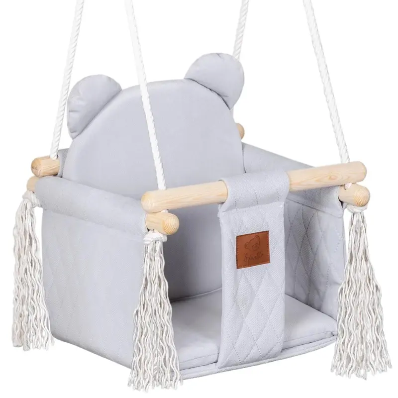 Infantilo Velvet Quilted Children’S Swing – Soft & Comfortable 1