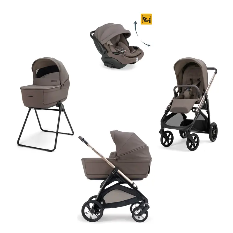 Inglesina Aptica Quattro Travel System With Cot, Stand & Darwin Evo Infant Recline Carrier 1