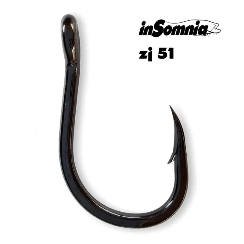 Insomnia Zj51 Wels Hook – Heavy-Duty Single Hook For Natural Bait & Vertical Techniques 1
