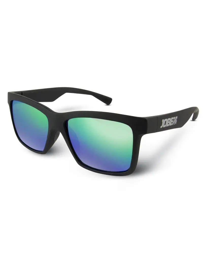 Jobe Dim Floatable Sunglasses – Black Frame With Green Mirror Lens, Water-Safe Design 1