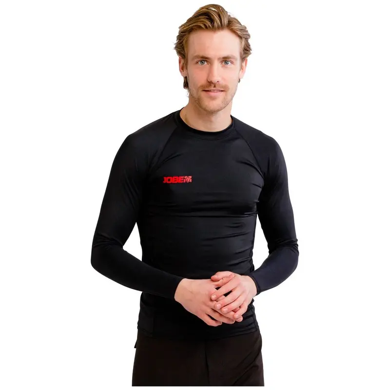 Jobe Men'S Black Long-Sleeve Rash Guard 1